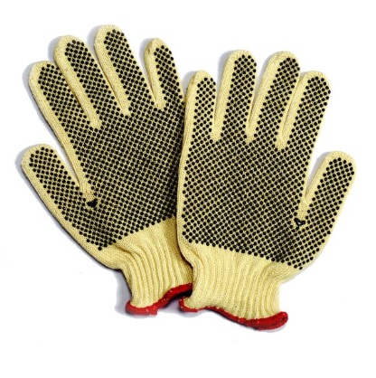 GLOVE COTTON KEVLAR;7G DOTS 2 SIDES - Cut Resistant